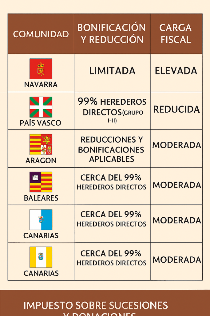 INFOGRAFÍA COMUNIDADES AUTÓNOMAS RESTANTES.
