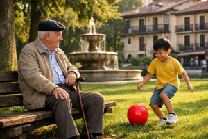 Abuelo y nieto